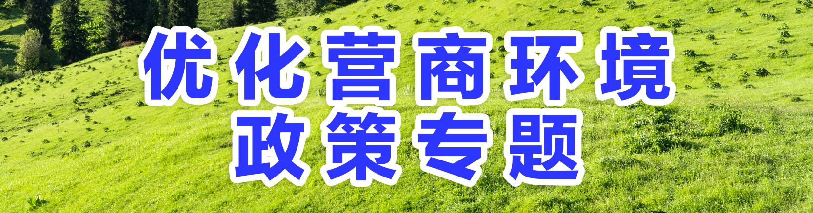 优化营商环境政策专题